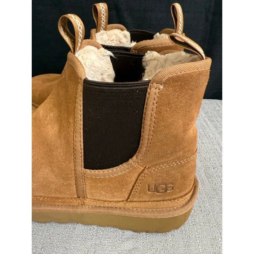 Ugg Australia Men's 12 Neumel Chelsea Chukka Pull up Boots 1121644 Chestnut